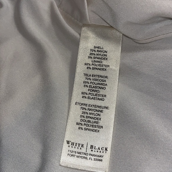 White House Black Market Asymmetrical Color-block Sheath Dress - Picture 12 of 13